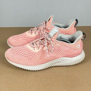 Adidas Alphabounce Athletic Shoes Womens 10 Icey Pink Low Top Lace Up Breathable